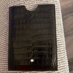 Montblanc leather card holder oversize